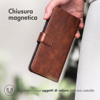 imoshion Cover a libro di Lusso Samsung Galaxy Z Fold 8 Ultra - Marrone scuro