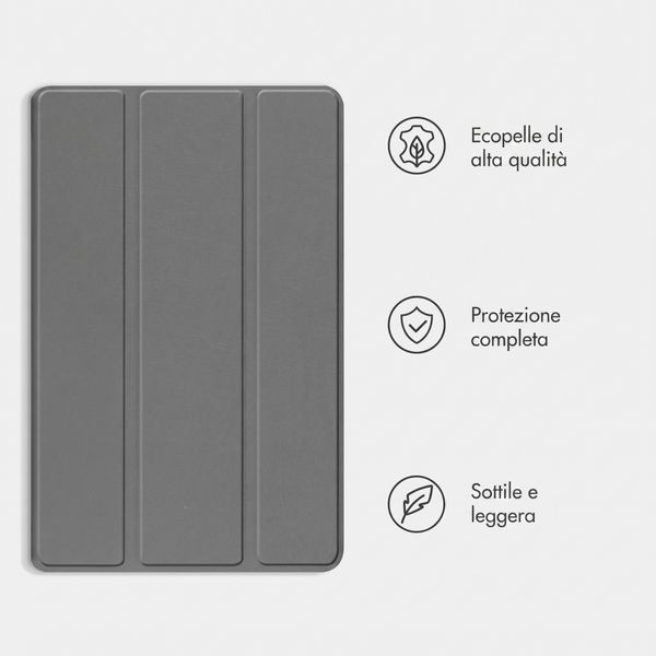 imoshion Cover a libro Trifold Samsung Galaxy Tab A9 Plus - Grigio