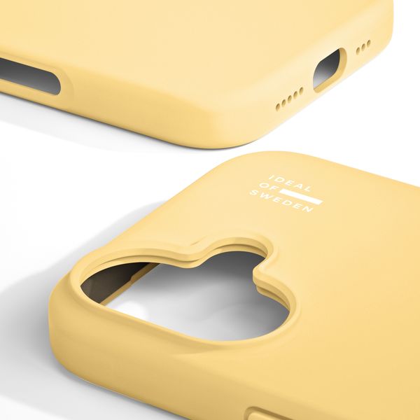 iDeal of Sweden Cover in silicone con MagSafe Apple iPhone 16 - Soft Lemon
