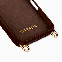 Selencia Cover posteriore Rivièra con MagSafe con ganci rimovibili Apple iPhone 16 Pro Max - Choco Brown