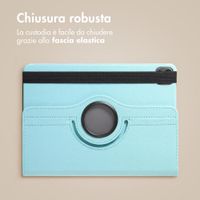 imoshion Cover Girevole a 360° Apple iPad Air 11 pollici (2026) M4 / (2025) M3 / (2024) M2 / Air 5 (2022) / Air 4 (2020) / Pro 11 (2018/2020) - Azzurro