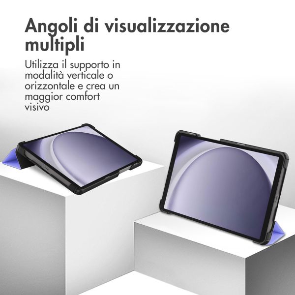 imoshion Cover a libro Trifold Samsung Galaxy Tab A11 / A9 8.7 pollici - Lilla