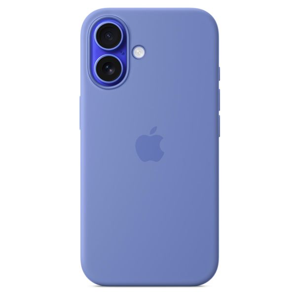 Apple Cover Posteriore in Silicone con MagSafe Apple iPhone 16 - Periwinkle