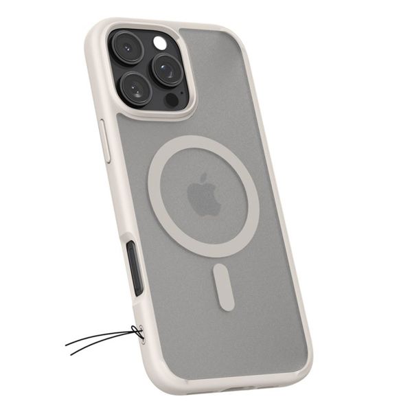 Spigen Cover Posteriore Ultra Ibrida con MagSafe Apple iPhone 16 Pro - Frost Natural Titanium