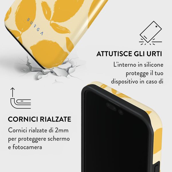 Burga Cover Posteriore Resistente Apple iPhone 15 Pro - Lemon Tart