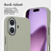 Accezz Cover in pelle 2 in 1 con MagSafe Apple iPhone 17 - Light Grey