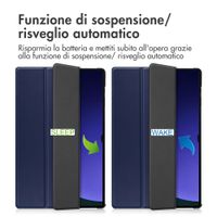 imoshion Cover a libro Trifold Samsung Galaxy Tab S10 Ultra / Tab S9 Ultra - Blu scuro