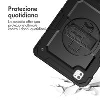 Accezz Cover Posteriore Resistente con tracolla Apple iPad Pro 11 (2025) M5 / (2024) M4 - Nero