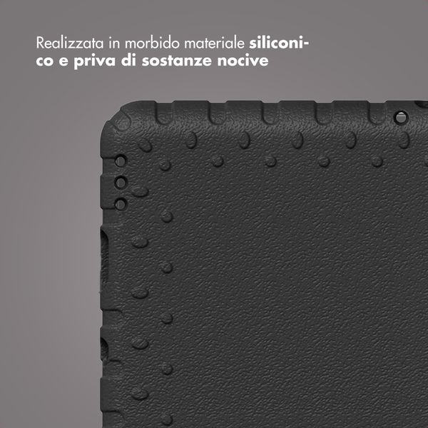 imoshion Cover Posteriore Kidsproof con Maniglia Samsung Galaxy Tab A11 / A9 8.7 pollici - Nero