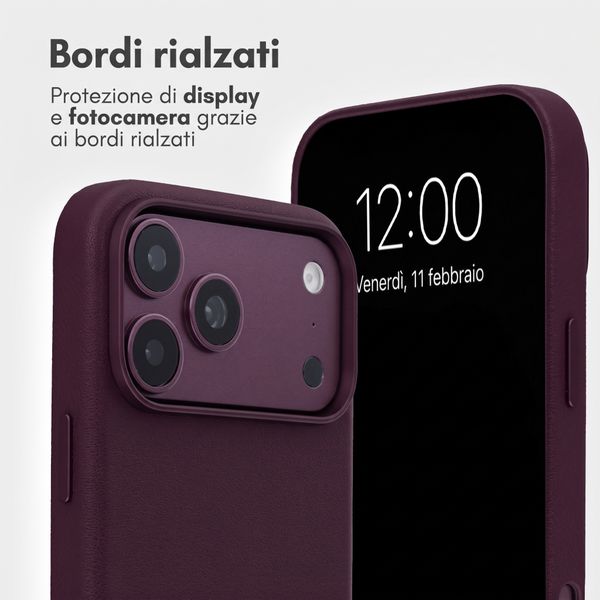 Accezz Cover in pelle 2 in 1 con MagSafe Apple iPhone 18 Pro Max / 17 Pro Max - Heath Purple
