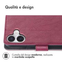 imoshion Cover a libro di Lusso Apple iPhone 17 - Bordeaux