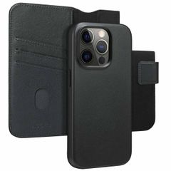 Accezz Cover in pelle 2 in 1 con MagSafe Apple iPhone 15 Pro - Onyx Black