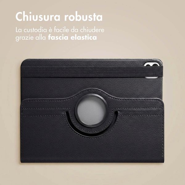 imoshion Cover Girevole a 360° Apple iPad 11 (2025) 11 pollici A16 / iPad 10 (2022) 10.9 pollici - Nero
