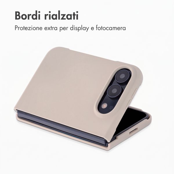 Accezz Cover in silicone liquido con MagSafe Apple iPhone Duo - Stone