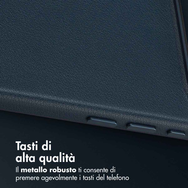 Accezz Cover in Pelle con MagSafe Apple iPhone Air - Nightfall Blue
