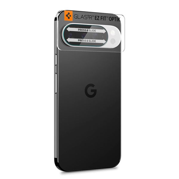 Spigen Optik Pro EZ Fit Lens Protector - Protezione lente fotocamera (confezione da 2) per Google Pixel 10 Pro XL - Crystal Clear