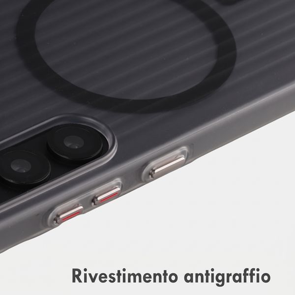 Accezz Cover Lite con MagSafe | Fluted | Samsung Galaxy S25 - Grigio