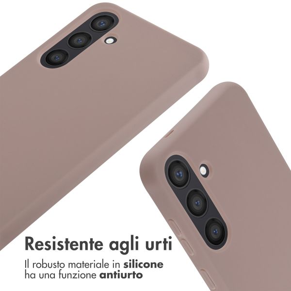 imoshion Cover in Silicone con Cordino Samsung Galaxy S24 Plus - Sand Pink