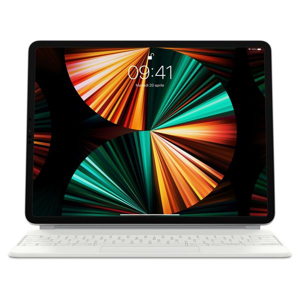 Apple Magic Keyboard Apple iPad Air 13 pollici (2026) M4 / (2025) M3 / (2024) M2 / iPad Pro 12.9 (2018/2020/2021/2022) - QWERTY / IT - Bianco