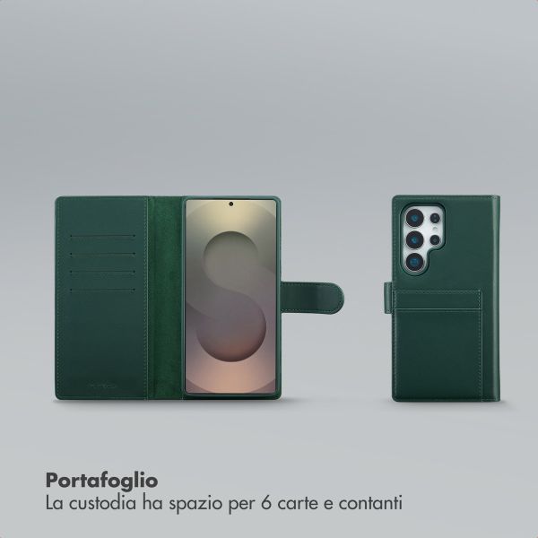 Selencia Libreria rimovibile Olyn con MagSafe Samsung Galaxy S25 Ultra - Verde