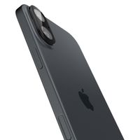 Spigen Optik Lens Protector - Protezione completa della fotocamera (confezione da 2) per Apple iPhone 16 / 16 Plus - Black