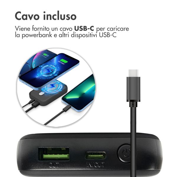 imoshion Powerbank Magnetic 10.000 mAh - Powerbank wireless - Nero