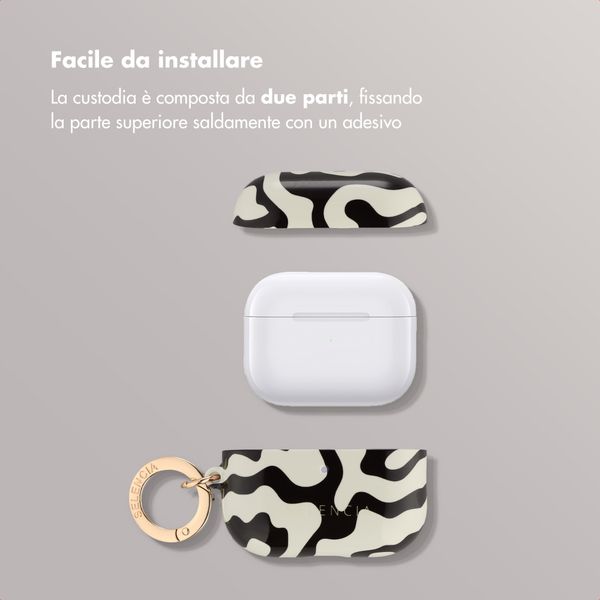 Selencia Cover Vivid  Apple Airpods Pro 3 - Art Wave Black