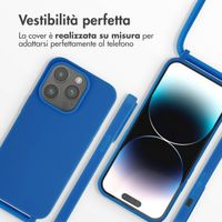 imoshion Cover in Silicone con Cordino Apple iPhone 14 Pro - Blu