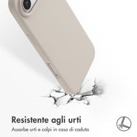 Accezz Cover in silicone liquido con MagSafe Apple iPhone Air - Stone