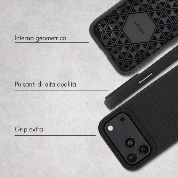 Accezz Cover Posteriore Resistente con MagSafe Apple iPhone 18 Pro / 17 Pro - Nero