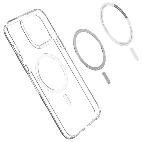 Spigen Cover Posteriore Ultra Ibrida con MagSafe Apple iPhone 13 Pro Max - Crystal Clear