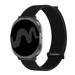 imoshion Cinturino in nylon Samsung Galaxy Watch 9 (40/44mm) / Watch 8 (40/44mm) / Classic (46mm) - Nero