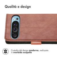 imoshion Cover a libro di Lusso Google Pixel 9 / 9 Pro - Marrone