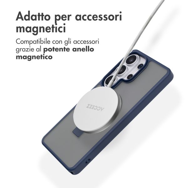 Accezz Cover con anello e supporto con MagSafe Samsung Galaxy S26 Ultra - Blu