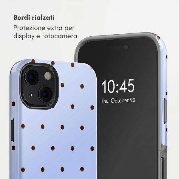 Selencia Cover posteriore Vivid con MagSafe Apple iPhone 13 - Happy Dots Digital Sky