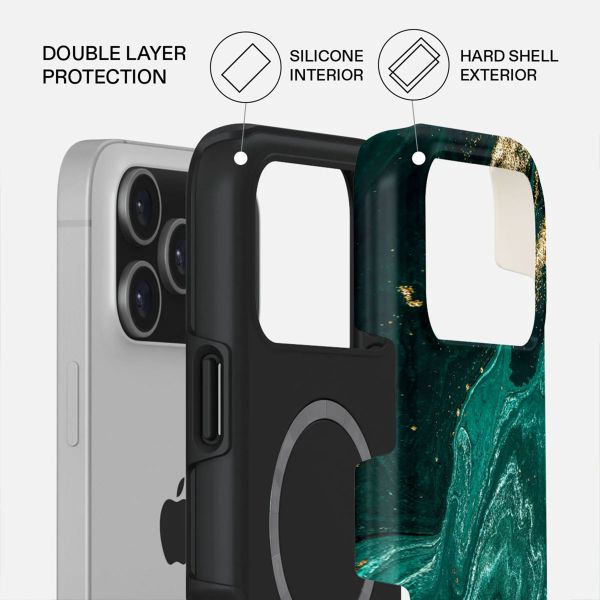 Burga Cover Posteriore Resistente con MagSafe Apple iPhone 17 Pro - Emerald Pool