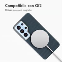 Accezz Cover Mesh con MagSafe Samsung Galaxy S26 Ultra - Blu scuro