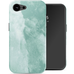 Selencia Cover posteriore Vivid con MagSafe Apple iPhone 17e / 16e - Marble Grayed Jade