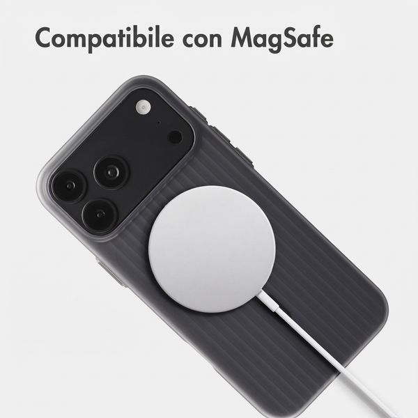 Accezz Cover Lite con MagSafe | Fluted | Apple iPhone 18 Pro Max / 17 Pro Max - Grigio