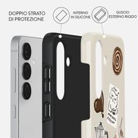 Burga Cover Posteriore Resistente Samsung Galaxy S25 - Oat Milk Please