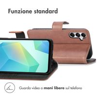 imoshion Cover a libro di Lusso Samsung Galaxy S25 / S24 - Marrone