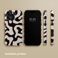 Selencia Cover posteriore Vivid con MagSafe Apple iPhone 16 Pro - Art Wave Black
