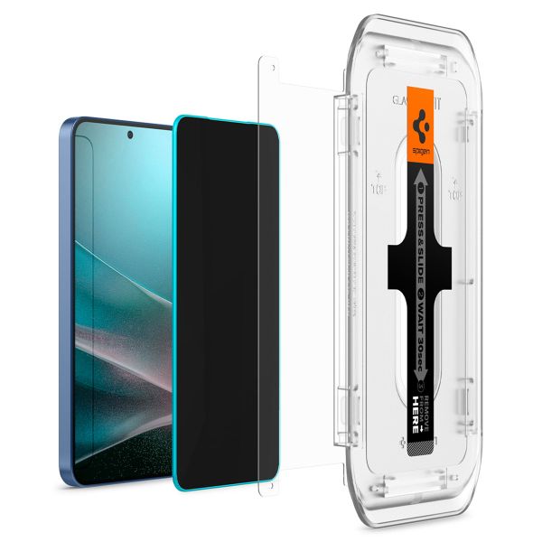 Spigen Vetro temperato privacy GLAStR EZ Fit + Applicatore - confezione da 2 Samsung Galaxy S24 Plus / S25 Plus