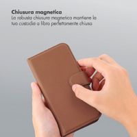 Accezz Cover a libro Edge rimovibile con MagSafe Apple iPhone 18 Pro / 17 Pro - Marrone