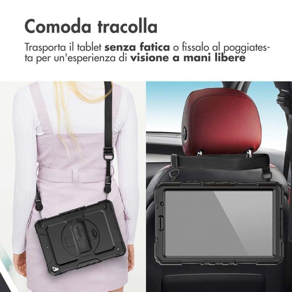 Accezz Cover Posteriore Resistente con tracolla Apple iPad Pro 13 (2025) M5 / (2024) M4 - Nero