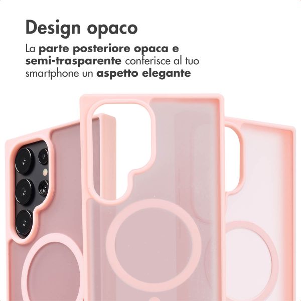 imoshion Cover posteriore Color Guard con MagSafe Samsung Galaxy S24 Ultra - Rosa chiaro