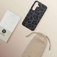 Selencia Cover Sabi Stampa pantera con MagSafe Samsung Galaxy S25 - Midnight Black