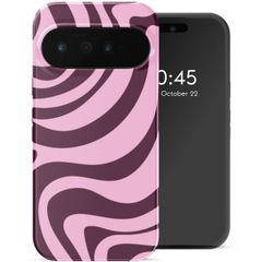 Selencia Cover posteriore Vivid con MagSafe Google Pixel 11 Pro - Wavy Swirl Pink Plum