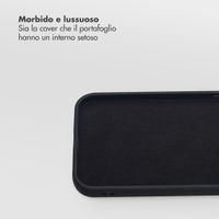 Selencia Libreria rimovibile Olyn con MagSafe Apple iPhone 12 (Pro) - Nero