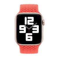 Apple Cinturino Solo intrecciato Apple Watch | 38/40/41/42 mm - Taglia 5 - Electric Orange